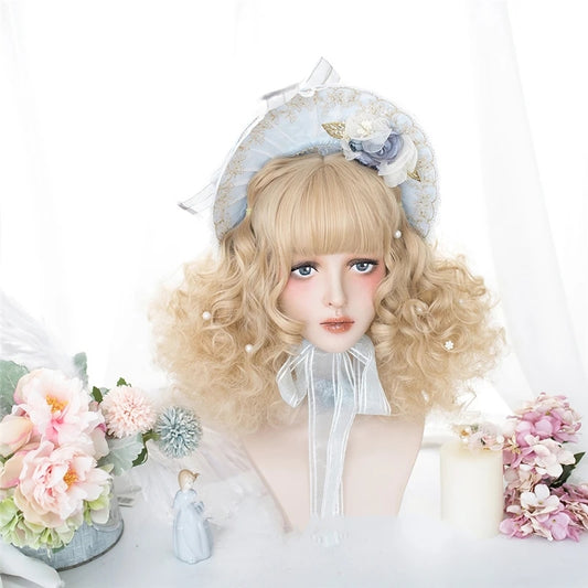 LOLITA BLONDE CURLY HAIR WIG UB3202