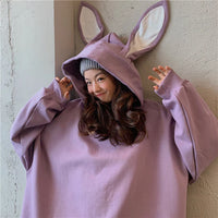 Jfashion Cute Oversized Big Bunny Ears Hoodie  UB96031