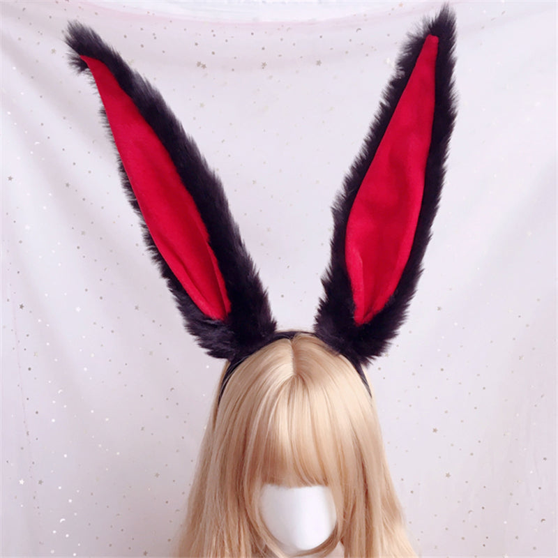 Jfashion Cute Plush Bunny Ears Headband UB95321