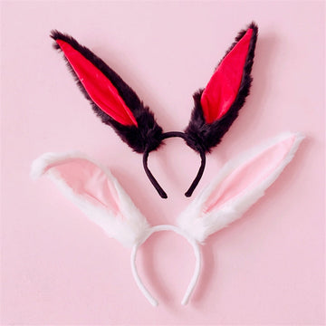 Jfashion Cute Plush Bunny Ears Headband UB95321