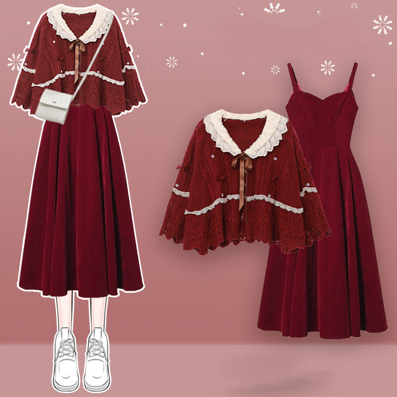 Harajuku sweater + skirt two piece suit  UB96014