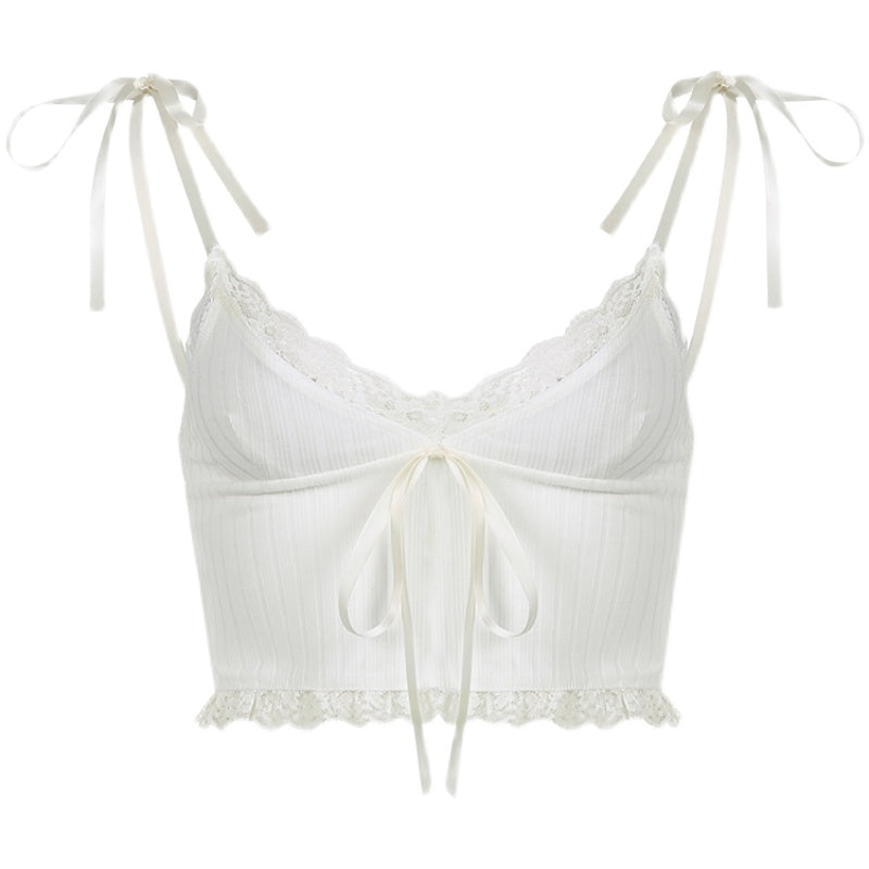 LACE PANEL LOW NECK CAMISOLE UB97012