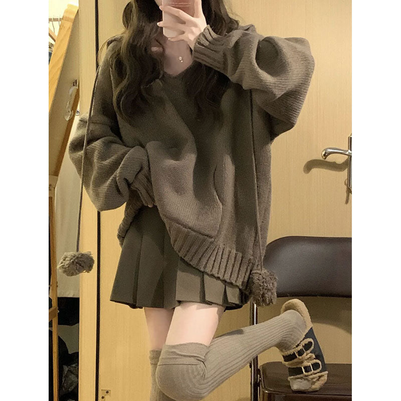 Retro Sweater + Skirt 2-Piece Set  UB96021