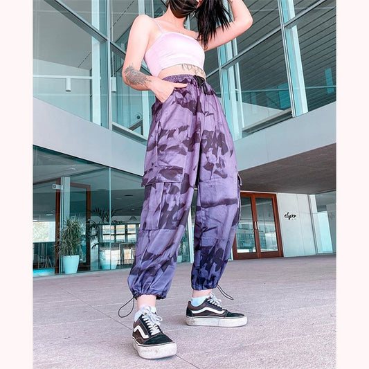 "TRADITIONAL TIE-DYEING ART" LOOSE PANTS S031203