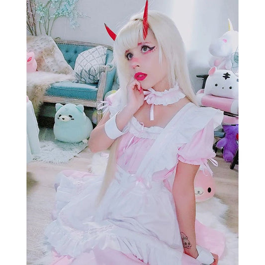 [@iota_zerotwo] RED CAT LOLITA MAID OUTFIT UB3354