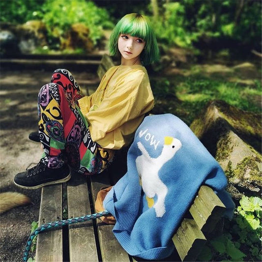 [@id0lls ] "DUCK" SWEATER N121502