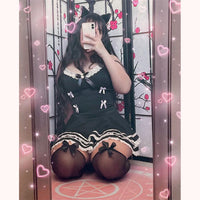 [@resauvi] "SEXY SUSPENDER" DRESS NIGHTDRESS D042028