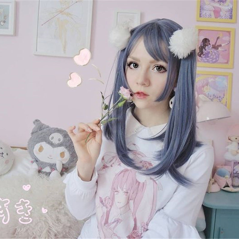 "BLUE GRAY LOLITA LONG" WIG D050411