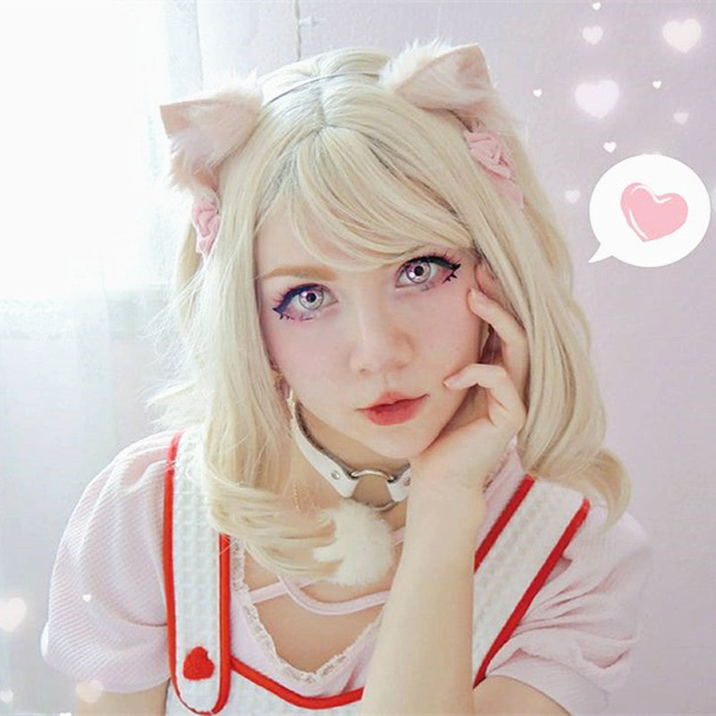 [@milkiiprincess] "LOLITA JAPANESE SHORT CURLY" WIG Y021628