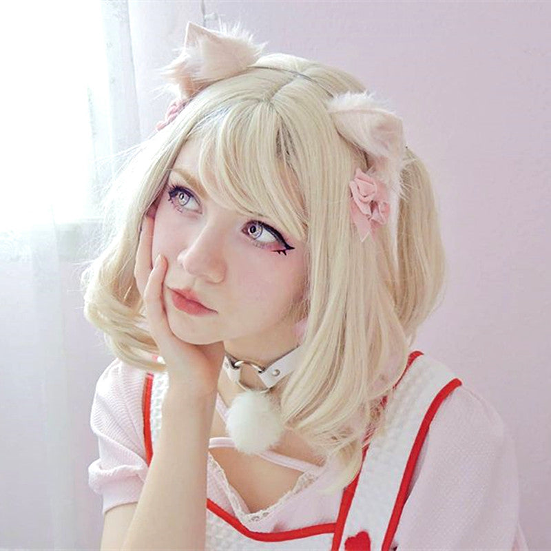 [@milkiiprincess] "LOLITA JAPANESE SHORT CURLY" WIG Y021628