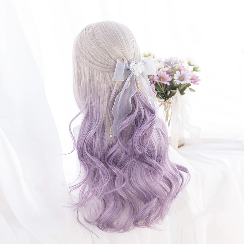 Lolita Purple Gradient Curly  Wig UB2409