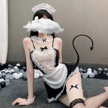 Rose Lace Cute Maid Outfit ER5899