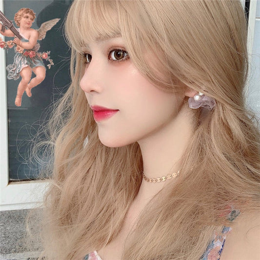 Cute Blonde Big Wavy Long Curly Wig UB6139