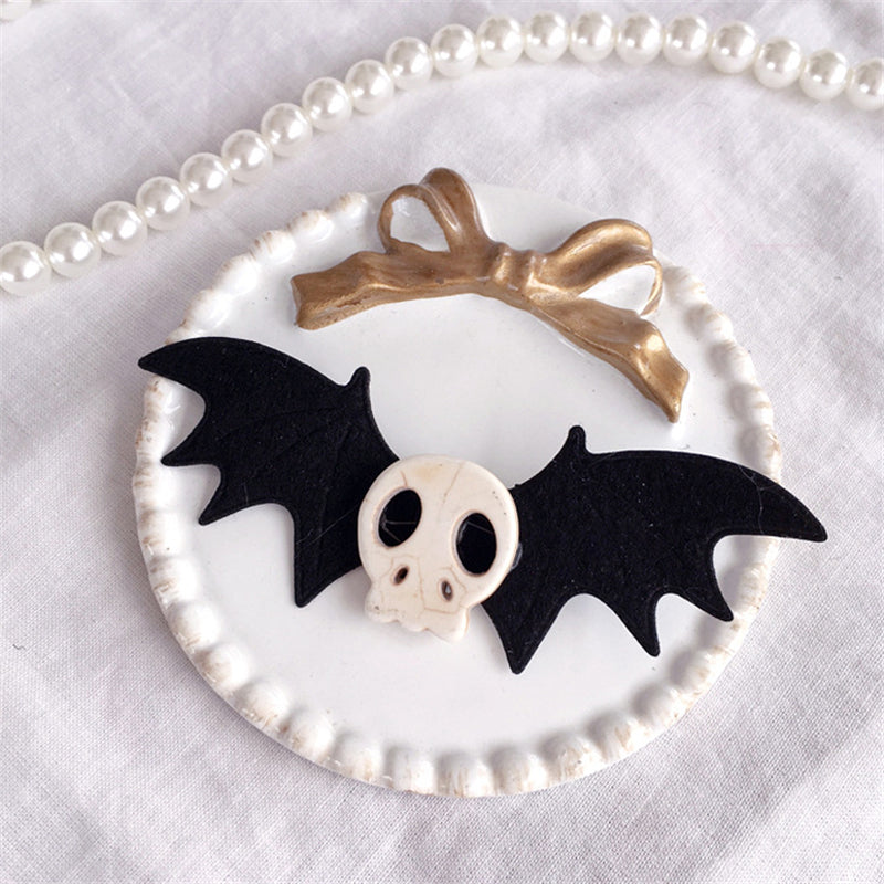 Jfashion Lolita Skull Bat Demon Hairpin UB95639