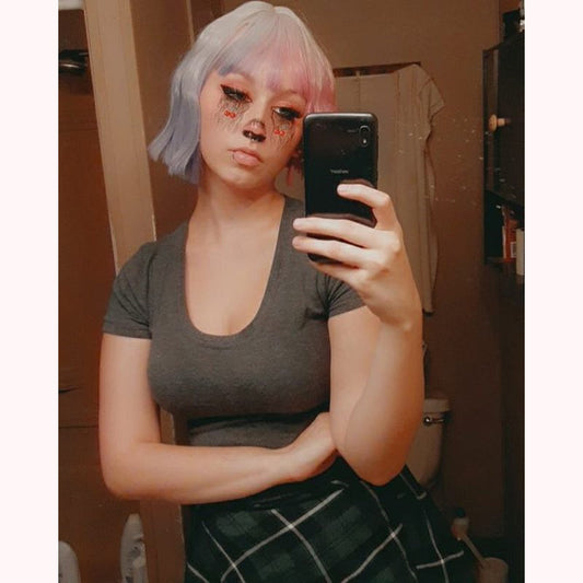 "LOLITA COLOR BLOCK GRADIENT" SHORT WIG D050512