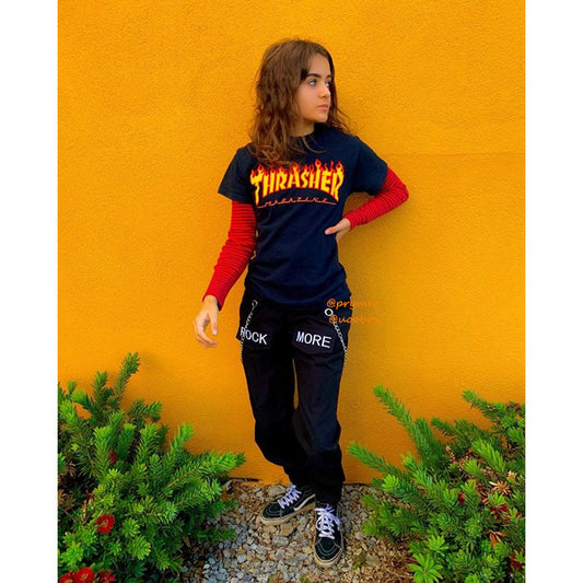 [@prymrr] "ROCK MORE CHAIN ACCESSORIES" SLING TROUSERS K031503REVIEW