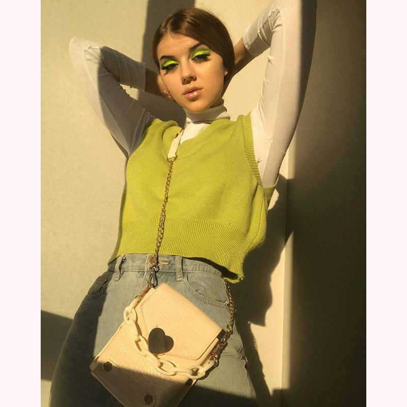 "6 COLORS "VEST + KNITTED SHIRT" TWO-PIECE SUIT N092306
