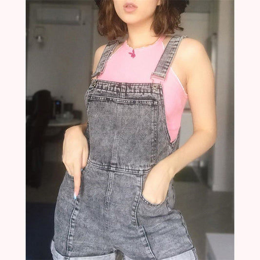[ @rudskayadaria ]"ULZZANG DENIM" OVERALLS K071010
