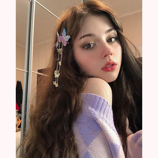 [@sonya_rudskaya] "SHEER TULLE BUTTERFLY" HAIR CLIP N092402