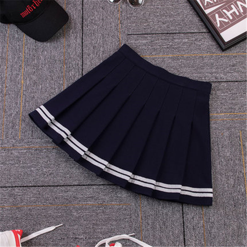 “SWEET STRIPE” PLEATED SKIRT W041604Review