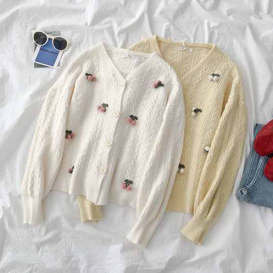 "CUTE CHERRY GIRLS" SWEATER S032502