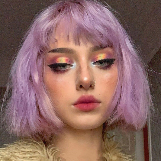 "PURPLE FASHION" SHORT WIG S040101