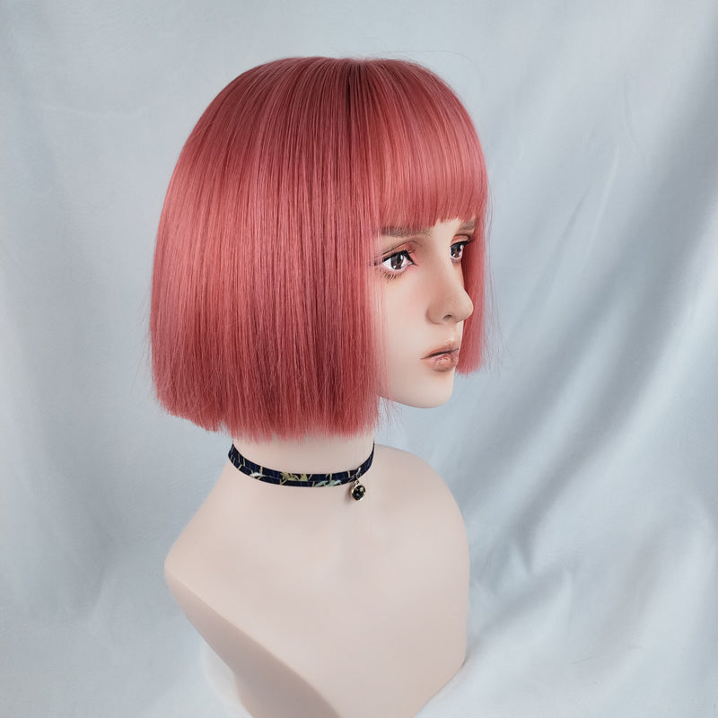 "Cute Pink Pink" Short Straight Wig S033006
