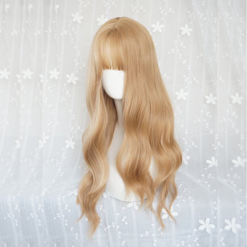 "LOLITA MULTICOLOR NATURAL" LONG CURLY WIG S033002