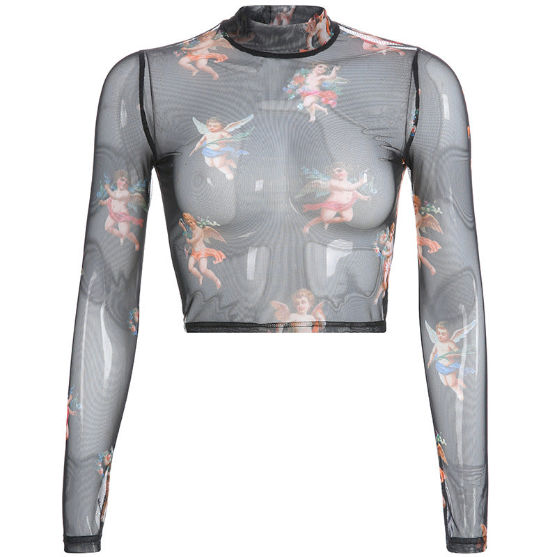 [@charlxesangels] “ANGELS CUPIDS MESH” CROP TOPS W041203REVIEW