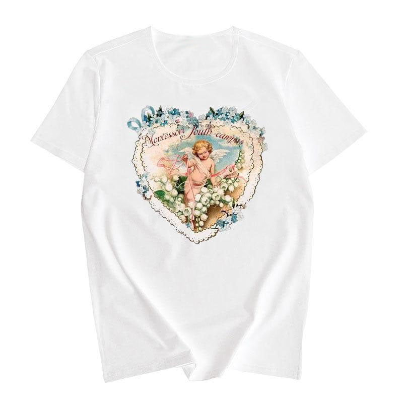 [@f.oxbaby] “LOVE LOVE ANGEL” T-SHIRT W041201REVIEW