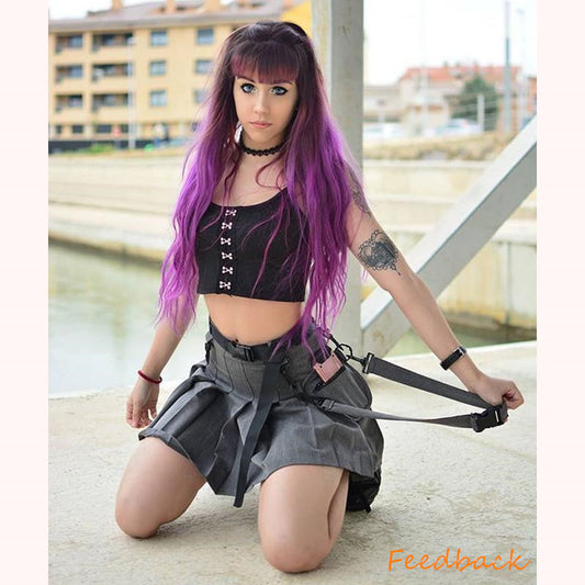 [@resauvi] “RETRO POCKET” PLEATED SKIRT K022601REVIEW