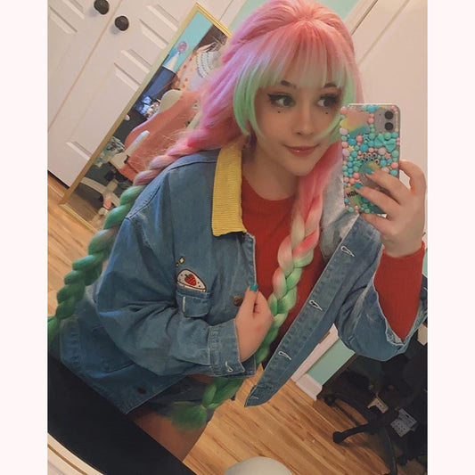 [@junkenstein] “HARAJUKU EMBROIDERY STITCHING” DENIM JACKET W110707REVIEW