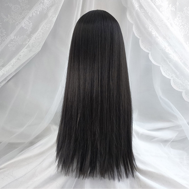 Black Long Straight Wig S040103