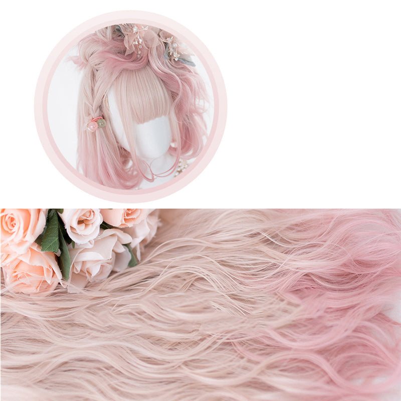 "LOLITA CHERRY PINK DOUBLE PONYTAIL" WIG N012809