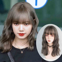 "LINEN GRAY LONG CURLY" WIG N022105