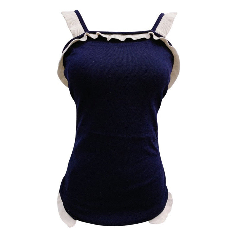 "RUFFLED BACKLESS ONE-PIECE" SWIMSUIT N052004