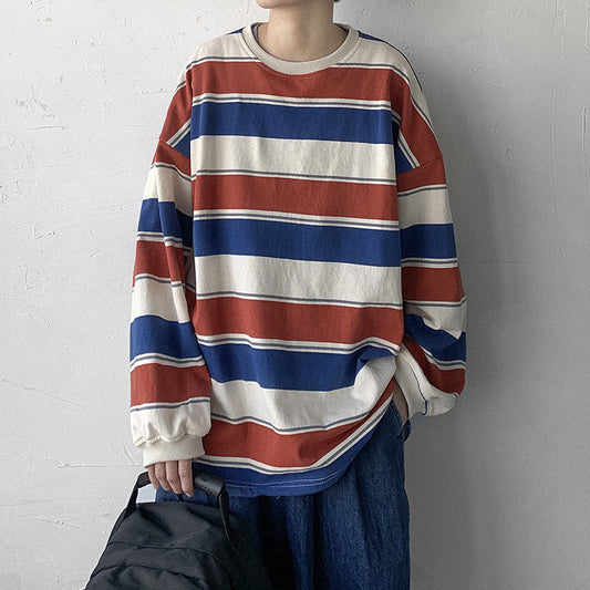 "STRIPED LONG SLEEVE" T-SHIRT N091103