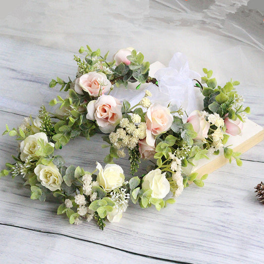 "ROSE EUCALYPTUS" WREATH N083104