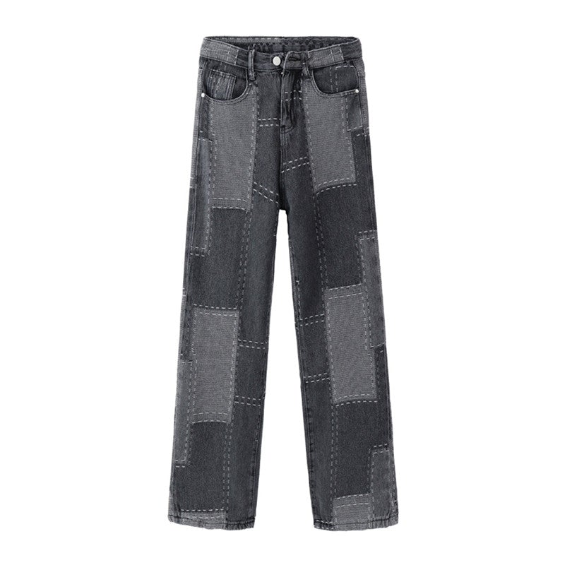 [@sleepinredroses] RETRO SMOKY GRAY CHECK JEANS UB2483