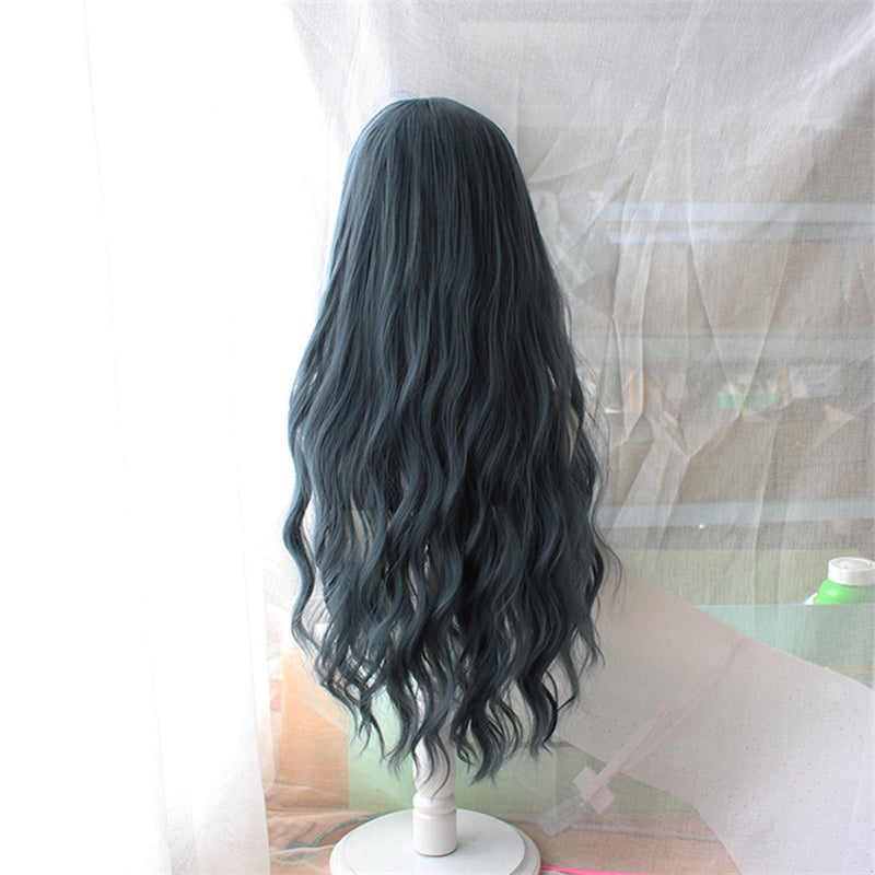 [@sleepinredroses] "LOLITA GRAY BLUE LONG CURLY" WIG N101310