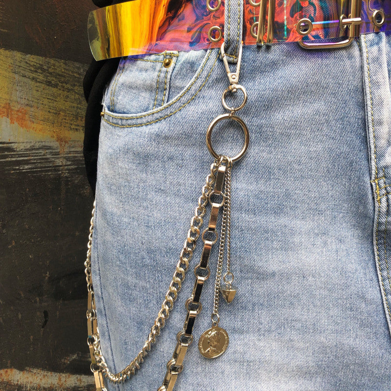 "RIVET TASSEL DOUBLE METAL" TROUSER CHAIN UB2365