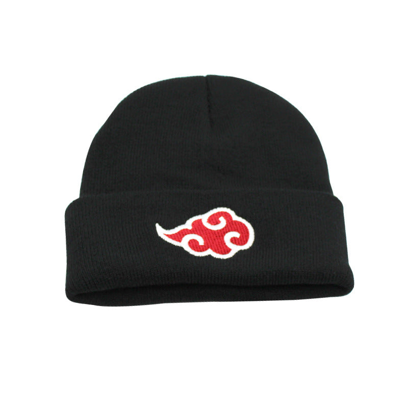 "BLACK NARUTO EMBROIDERED KNIT" HAT UB2398