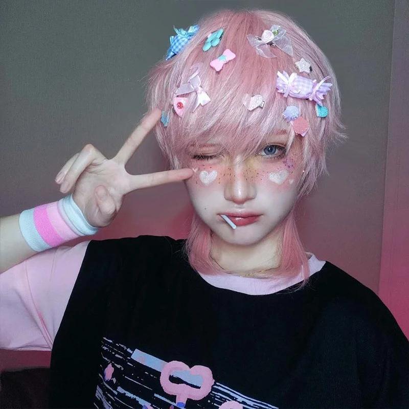 [@louistato ]"LOLITA CUTE PINK SHORT" WIG N022404