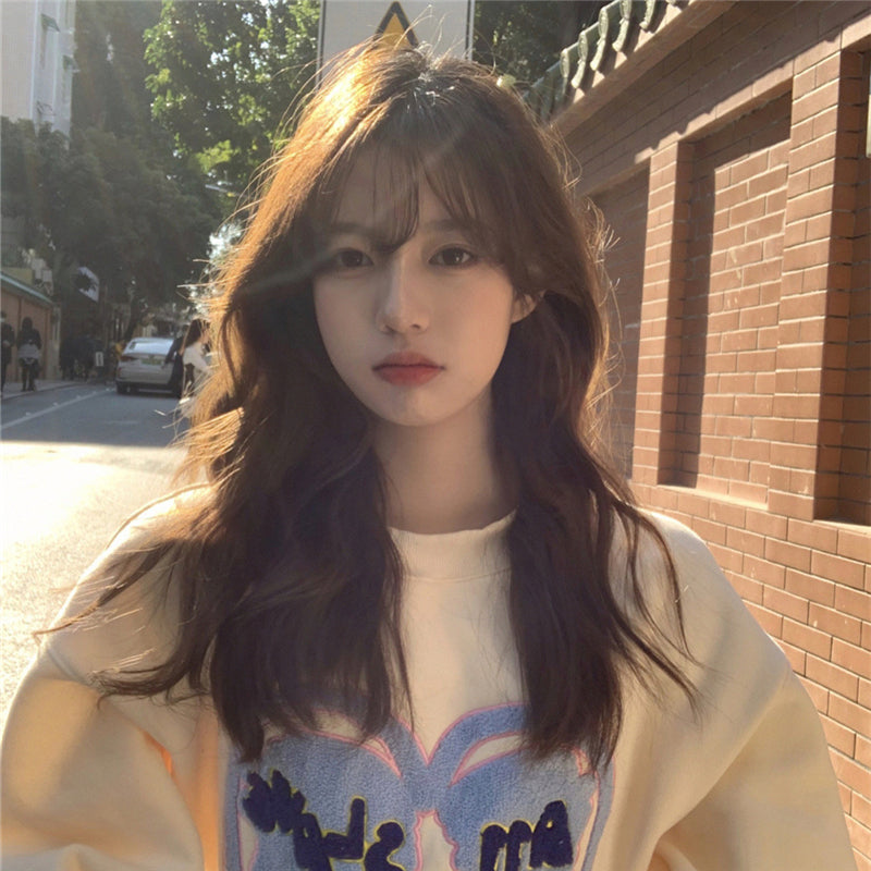 "LOLITA MAROON NATURAL LONG CURLY" WIG N032504