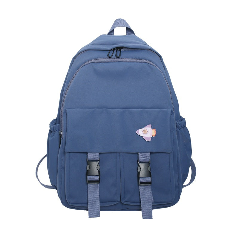 ULZZANG PURE COLOR SIMPLE BACKPACK UB2607