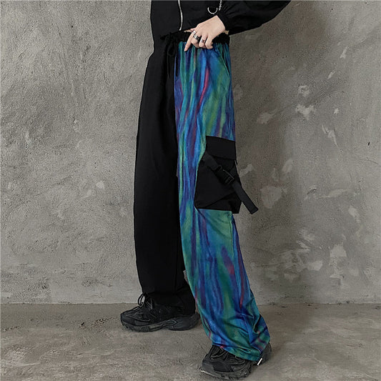 RETRO COLORFUL GRADIENT RIBBON PANTS UB2727