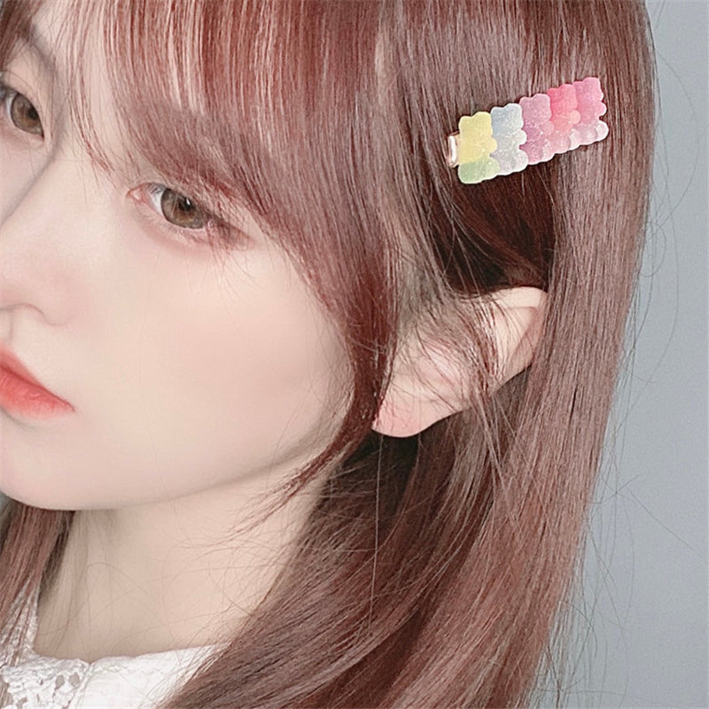 "BEAR CANDY COLORFUL GRADIENT" HAIRPIN N031002