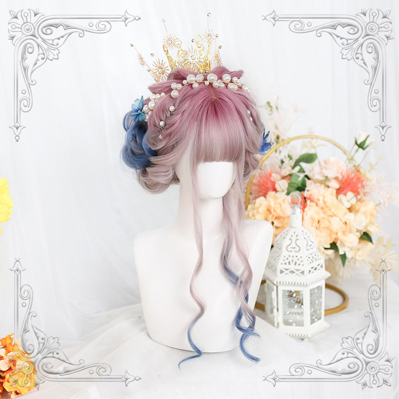 Review for Blue lolita long curly hair wig YV43854 main image 1