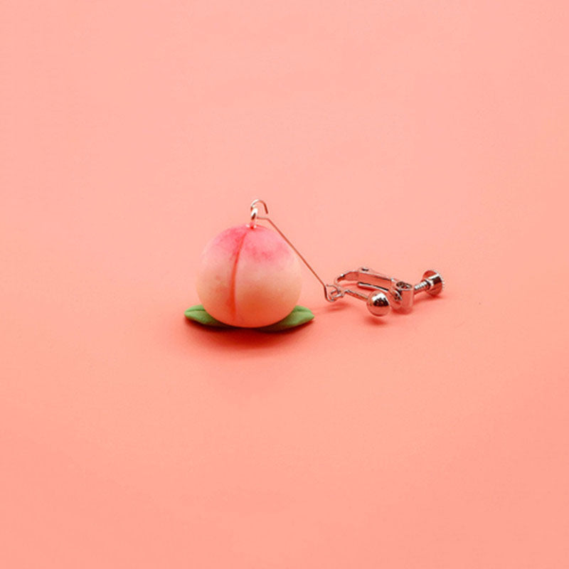 "CUTE PEACH" EARRING/EAR CLIP N031005
