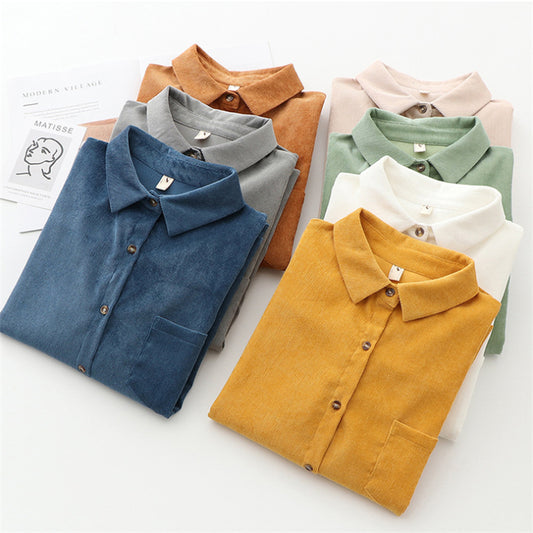 "VINTAGE CORDUROY LONG SLEEVE" SHIRT N103103